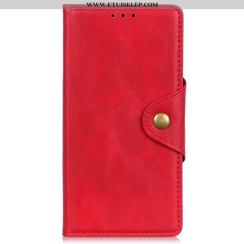 Etui Folio do OnePlus Nord CE 2 Lite 5G Stylowy Skórzany Guzik